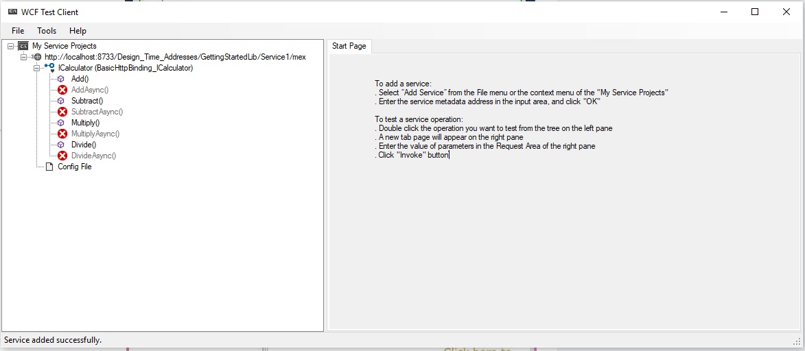 WCF Test Client