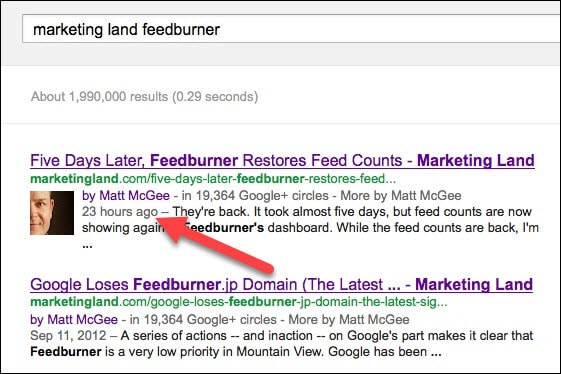 آنلاین بودن پروفایل گوگل Known Authorship