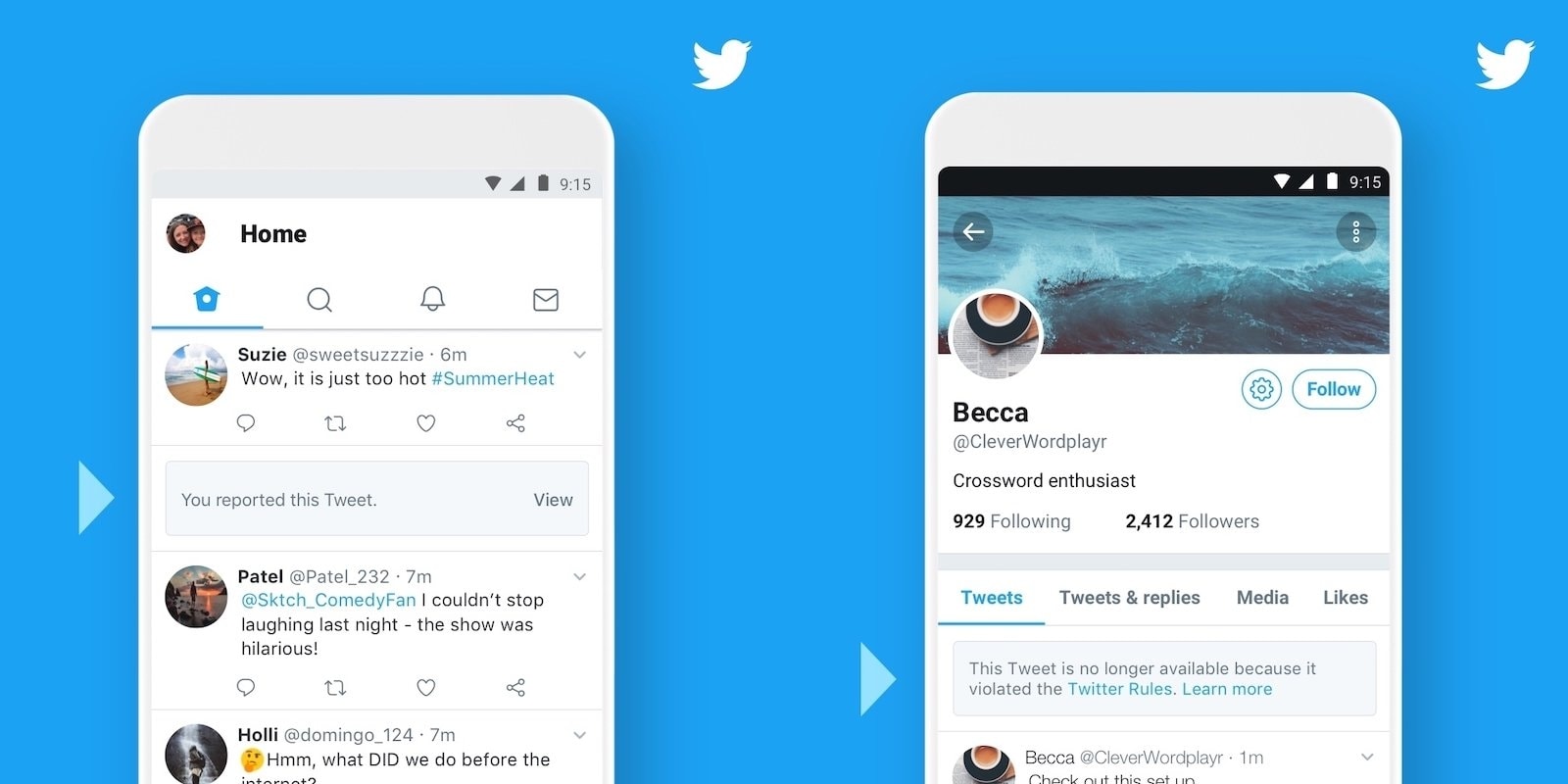 قوانین رایج در "توییتر" (Twitter)