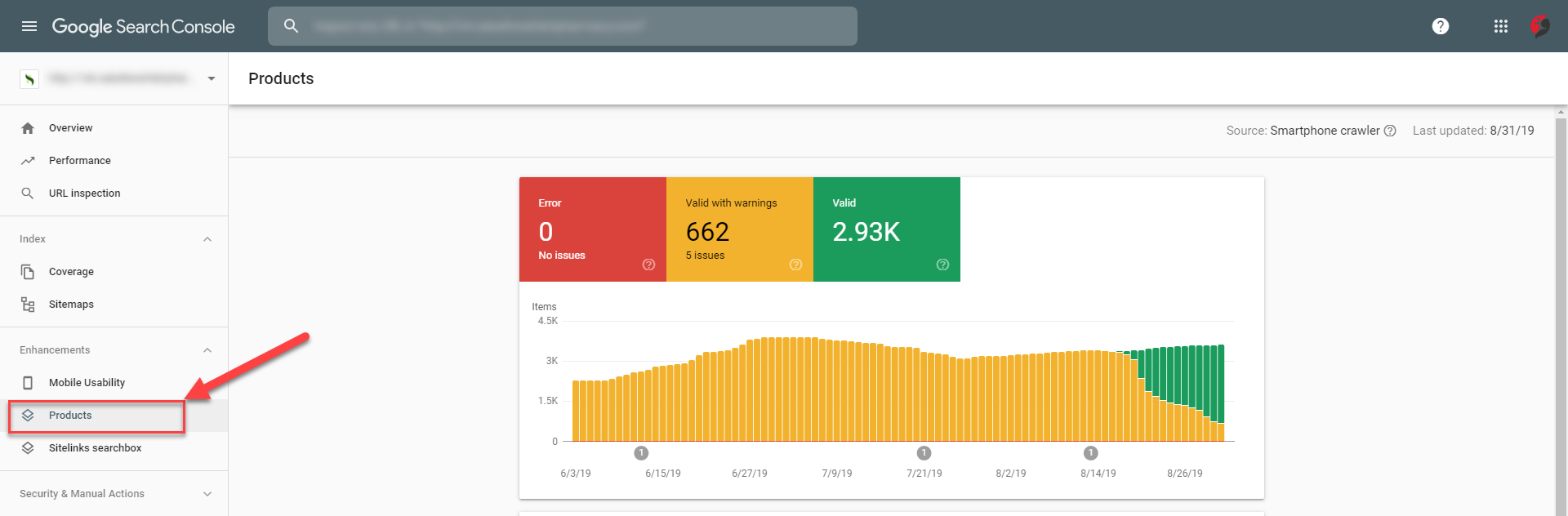 google webmaster tools product