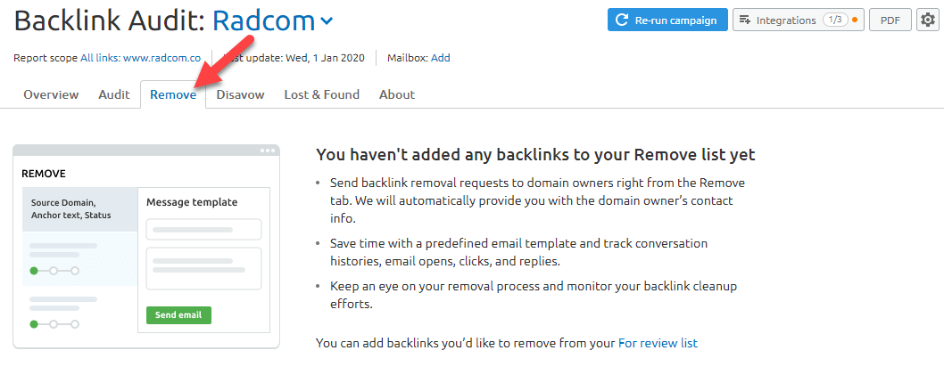 تب remove