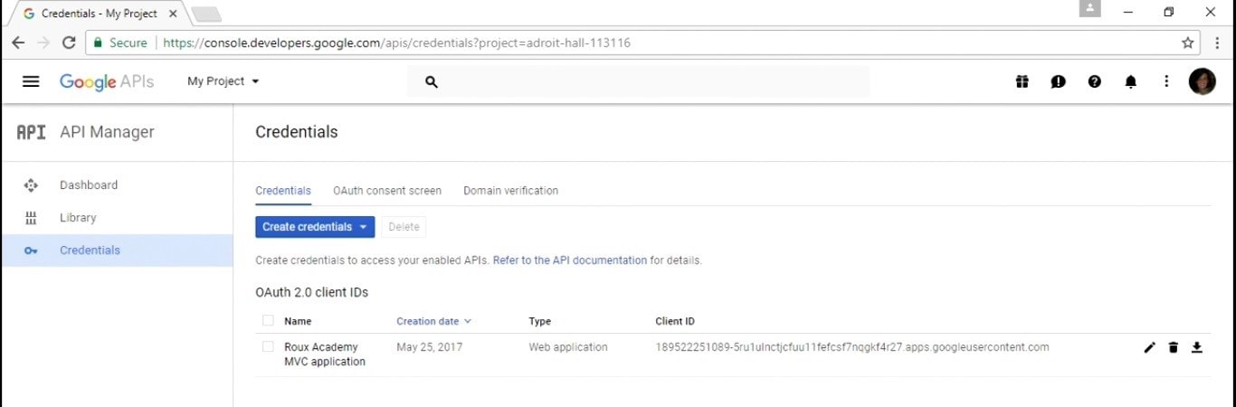 Integrate external authentication service providers - credentials