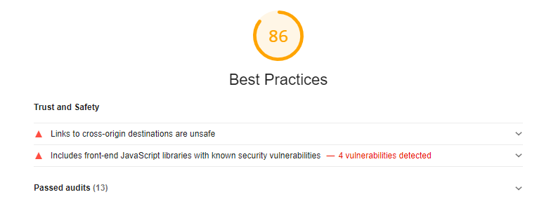 lighthouse best practices