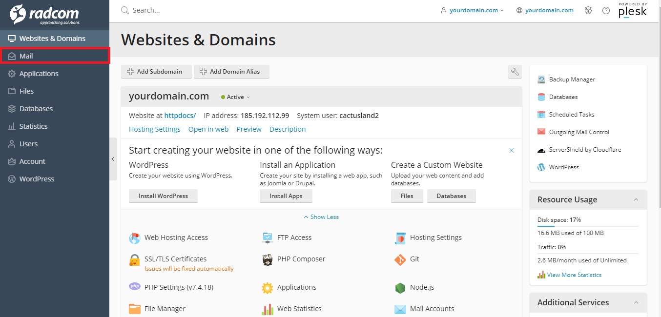 اکانت ایمیل (پلسک)