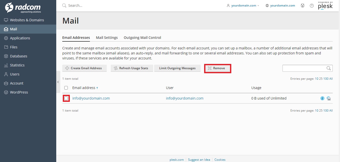 اکانت ایمیل (پلسک)