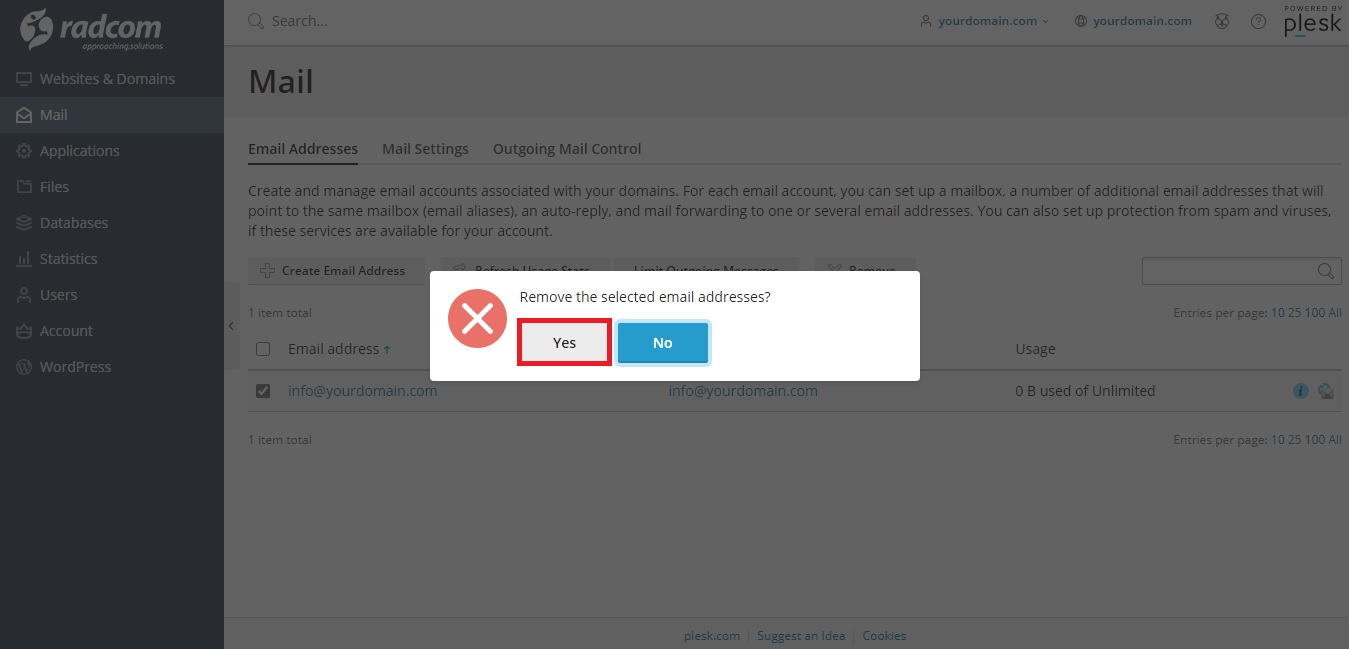 اکانت ایمیل (پلسک)