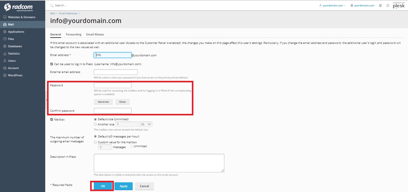 اکانت ایمیل (پلسک)